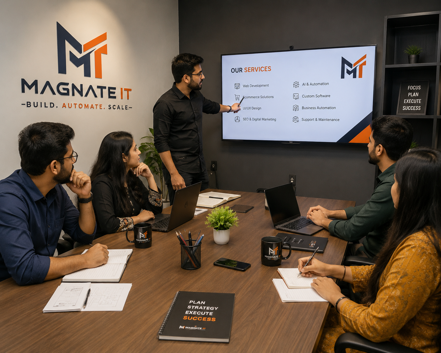 The Magnate IT team at work